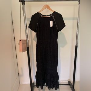 Lace midi sheath dress from Banana Republic